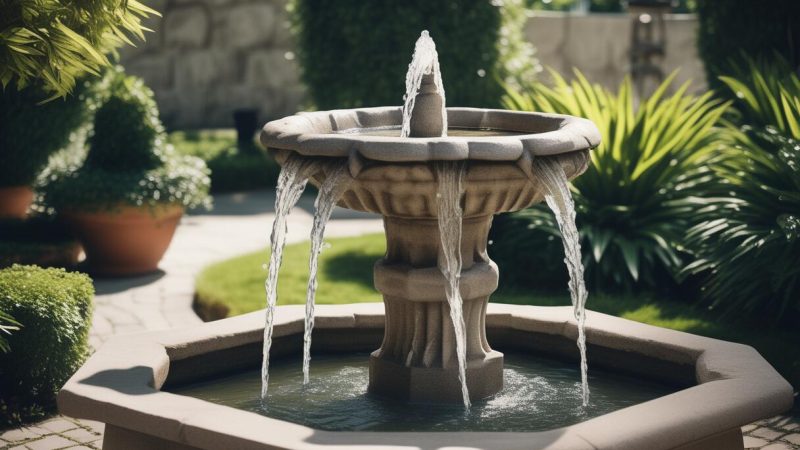 Décorer son jardin avec une fontaine eau exterieur
