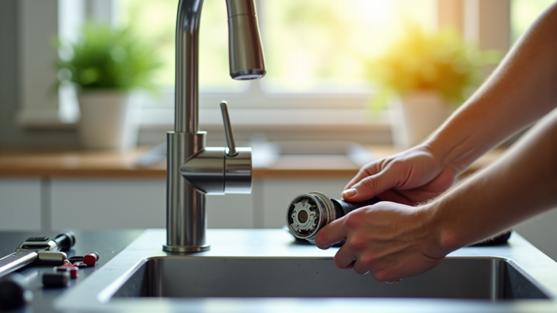 Tuto : démonter et réparer un robinet mitigeur de cuisine qui fuit